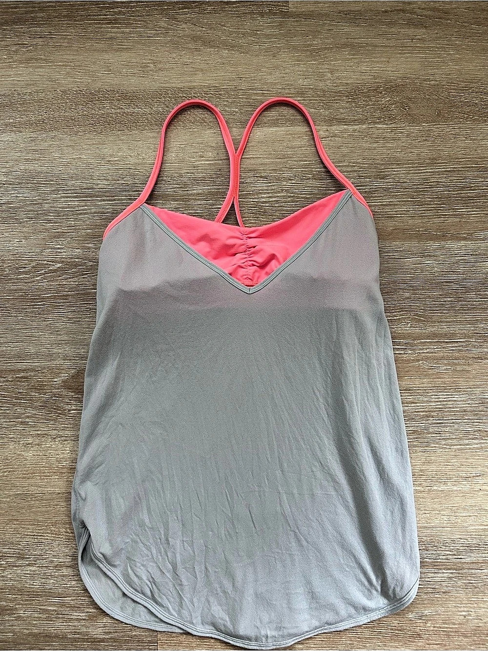 Lululemon Gray & Pink Camisole
